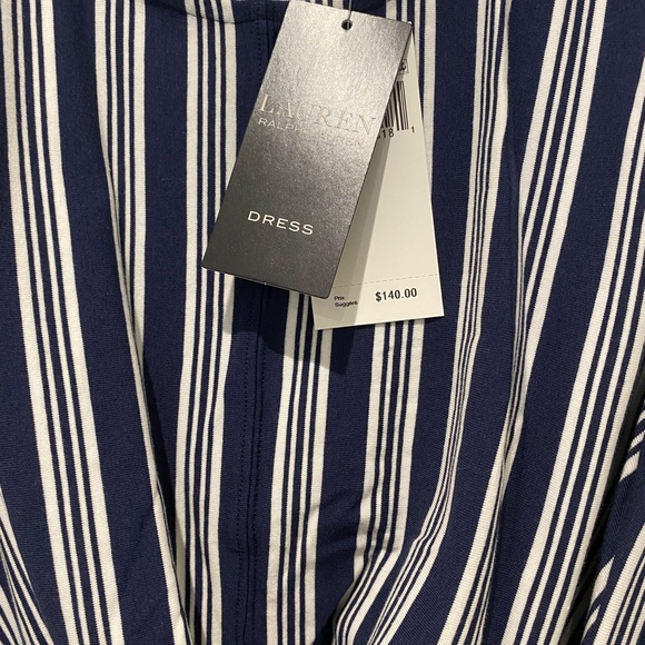 Ralph Lauren, wrap dress, navy size 12 - Picture 2 of 3